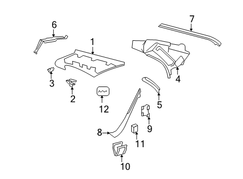 Seat Belt Guide Diagram for 221-692-07-22-8K67