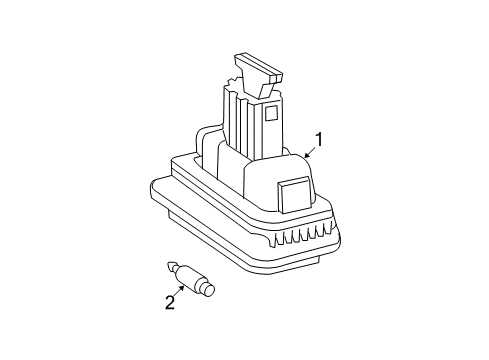 License Lamp Diagram for 203-820-02-56