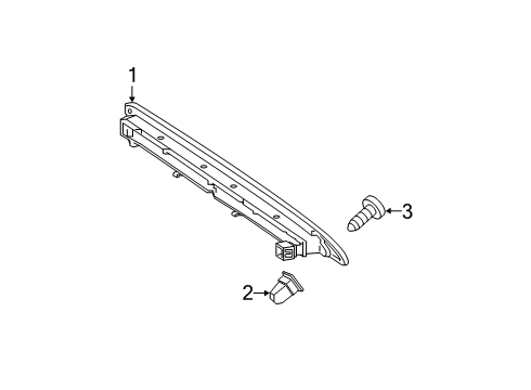 2021 Mercedes-Benz Sprinter 3500XD High Mount Lamps Diagram