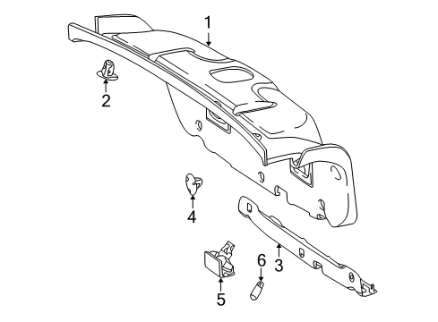 2011 Mercedes-Benz E550 Interior Trim - Trunk Lid Diagram 3