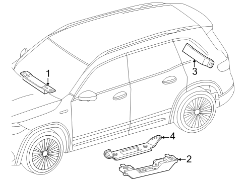 2023 Mercedes-Benz EQE 350 SUV Keyless Entry Components