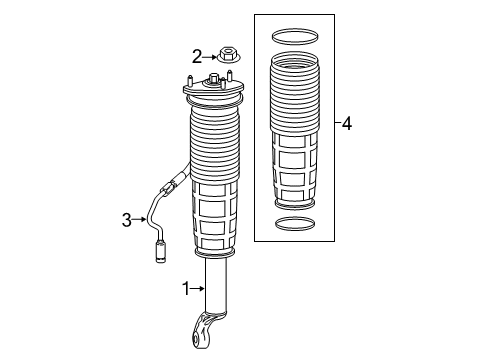 2018 Mercedes-Benz S65 AMG Shocks & Components - Front Diagram 5