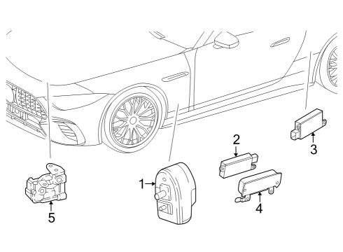 2022 Mercedes-Benz SL55 AMG Alarm System Diagram