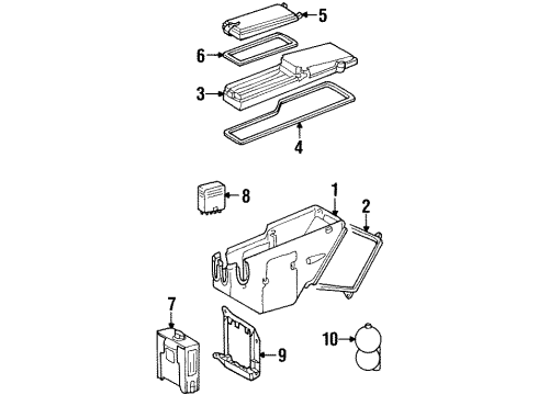 1990 Mercedes-Benz 300E Electrical Components Diagram