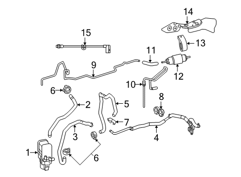 2014 Mercedes-Benz E550 A/C Evaporator & Heater Components Diagram 4