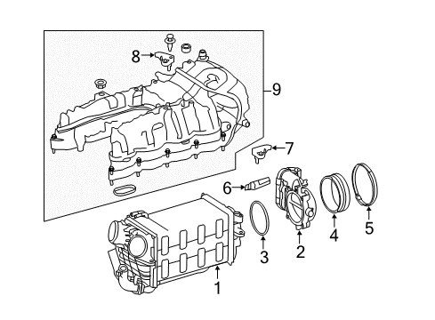 2017 Mercedes-Benz SL550 Intake Manifold