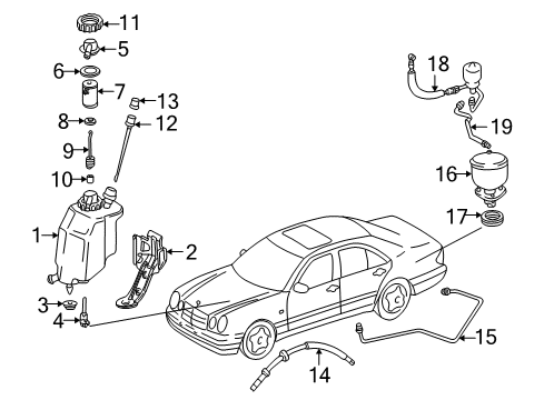 1999 Mercedes-Benz E320 Ride Control Diagram