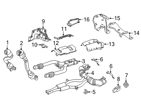 2018 Mercedes-Benz S560 Exhaust Components