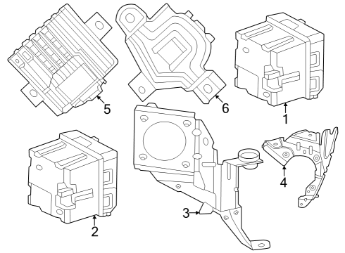 2024 Mercedes-Benz EQS 580 SUV Electrical Components