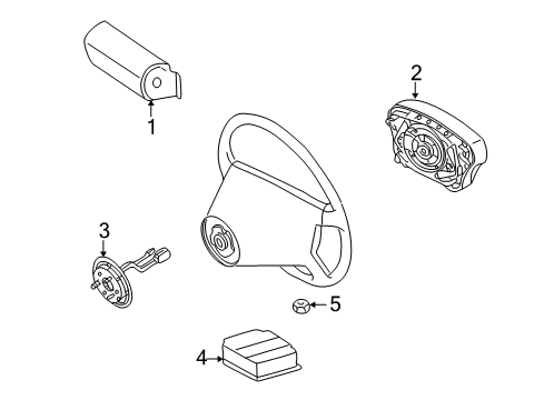 2005 Mercedes-Benz G500 Air Bag Components Diagram