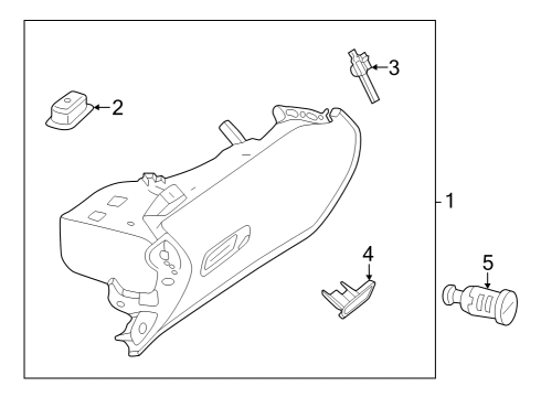 2023 Mercedes-Benz SL63 AMG Glove Box Diagram