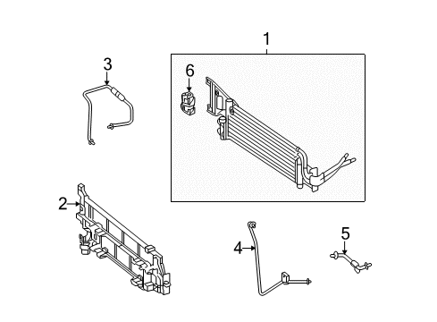 Oil Cooler Line Diagram for 204-520-00-50