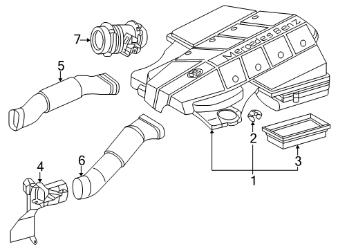 2000 Mercedes-Benz CLK430 Air Intake