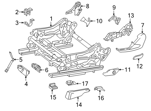 Recline Cover Cap Diagram for 166-910-09-04-8Q97