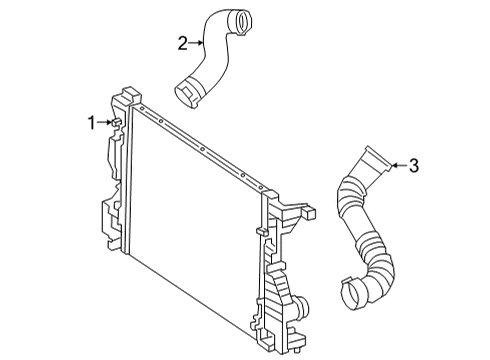 2022 Mercedes-Benz GLB250 Intercooler  Diagram