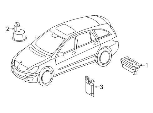 2012 Mercedes-Benz R350 Electrical Components Diagram 9