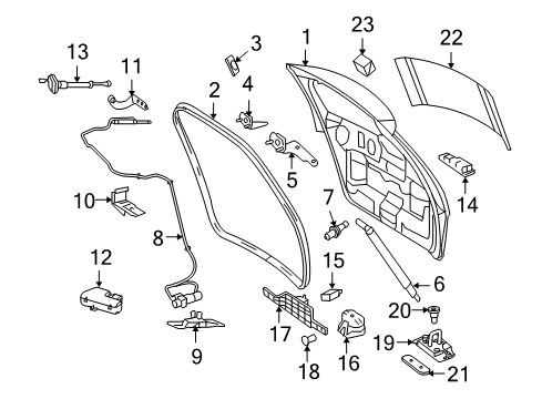 2011 Mercedes-Benz ML450 Lift Gate Diagram