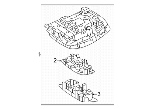 Overhead Console Diagram for 000-900-94-38-9051