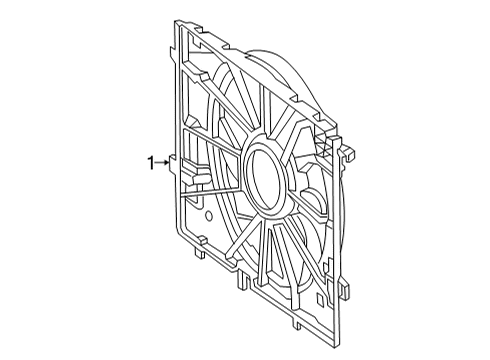 2021 Mercedes-Benz E350 Cooling System, Radiator, Water Pump, Cooling Fan Diagram 1