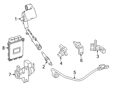 2016 Mercedes-Benz SLK300 Ignition System Diagram 1