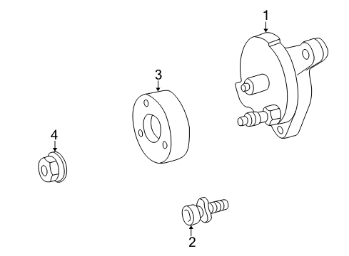 1996 Mercedes-Benz E320 Belts & Pulleys, Cooling Diagram