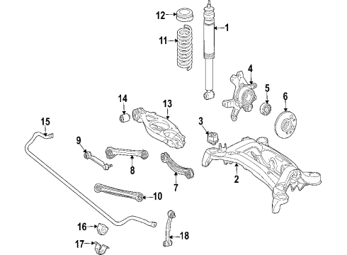 Crossmember Diagram for 171-350-05-08