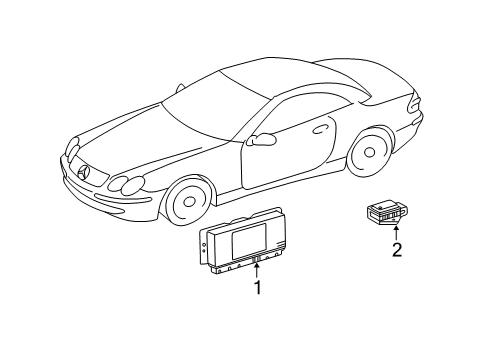 2008 Mercedes-Benz E320 Electrical Components Diagram 1