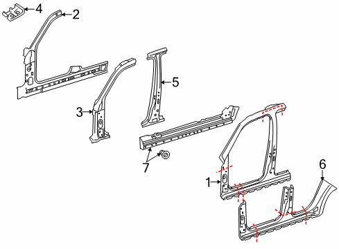 2017 Mercedes-Benz GLC300 Aperture Panel Diagram 2