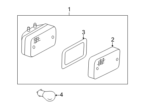 Backup Lamp Diagram for 000-906-50-04-64