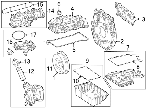 Intake Manifold Seal Diagram for 654-141-07-00-64