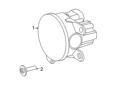 2022 Mercedes-Benz GLB250 Fog Lamps