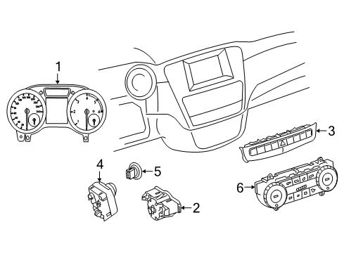 2016 Mercedes-Benz GLE450 AMG Switches Diagram 1