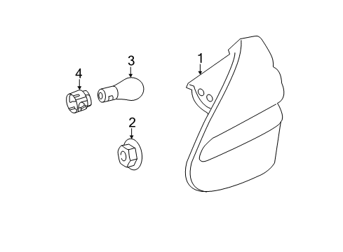 2011 Mercedes-Benz SL63 AMG Bulbs Diagram 6