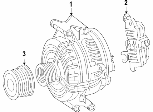 2018 Mercedes-Benz Sprinter 2500 Alternator Diagram 1