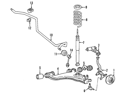 Stabilizer Bar Diagram for 210-323-46-65