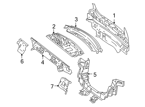 2013 Mercedes-Benz E350 Rear Body Diagram 2