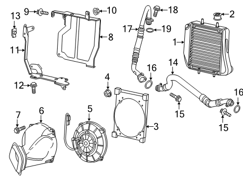 2012 Mercedes-Benz C63 AMG Oil Cooler Diagram 2