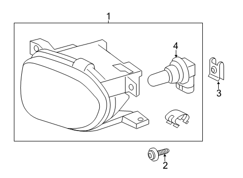 2015 Mercedes-Benz Sprinter 2500 Bulbs Diagram 1