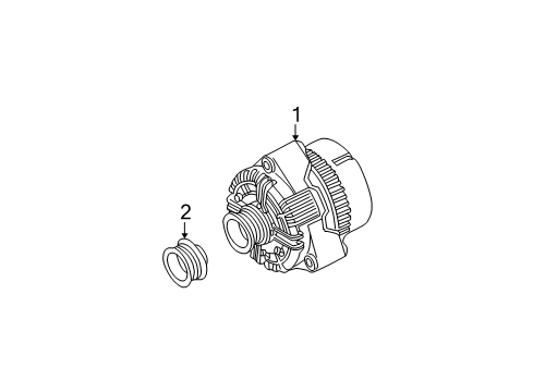 2004 Mercedes-Benz C32 AMG Alternator Diagram 2