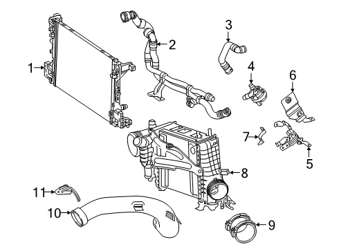 Intercooler Hose Diagram for 260-090-06-00