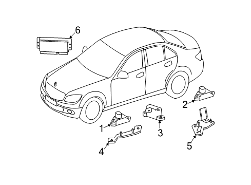 Sending Unit Rear Bracket Diagram for 207-545-23-40