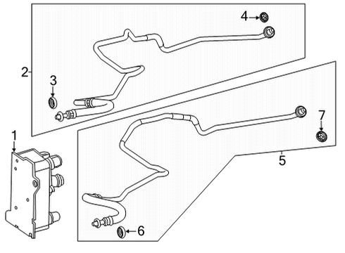 2021 Mercedes-Benz GLS580 Trans Oil Cooler