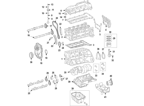 Timing Cover Seal Diagram for 014-997-25-46