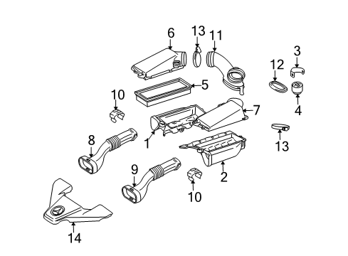 2008 Mercedes-Benz CLK63 AMG Filters Diagram 1