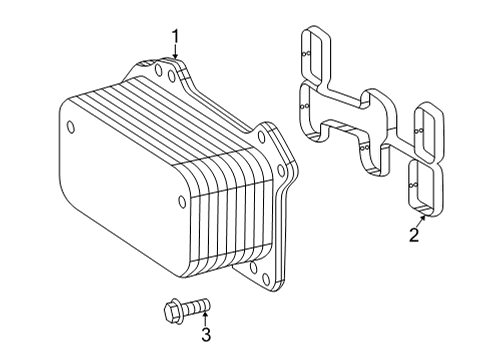 2022 Mercedes-Benz E350 Engine Oil Cooler Diagram