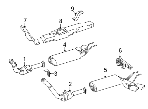 Converter & Pipe Diagram for 463-490-18-00