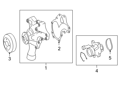 2007 Mercedes-Benz R63 AMG Water Pump Diagram