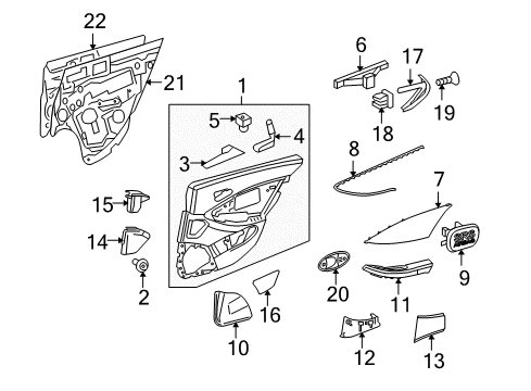 Armrest Diagram for 219-730-03-28-8K62