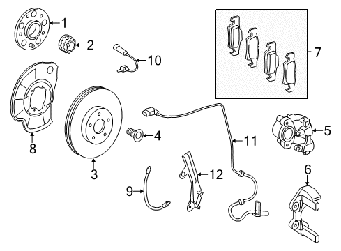 2013 Mercedes-Benz CL63 AMG Rear Brakes Diagram