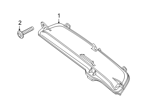 2015 Mercedes-Benz B Electric Drive High Mount Lamps